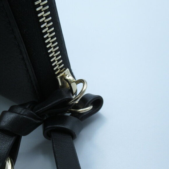 Chloe leather long wallet black bi fold